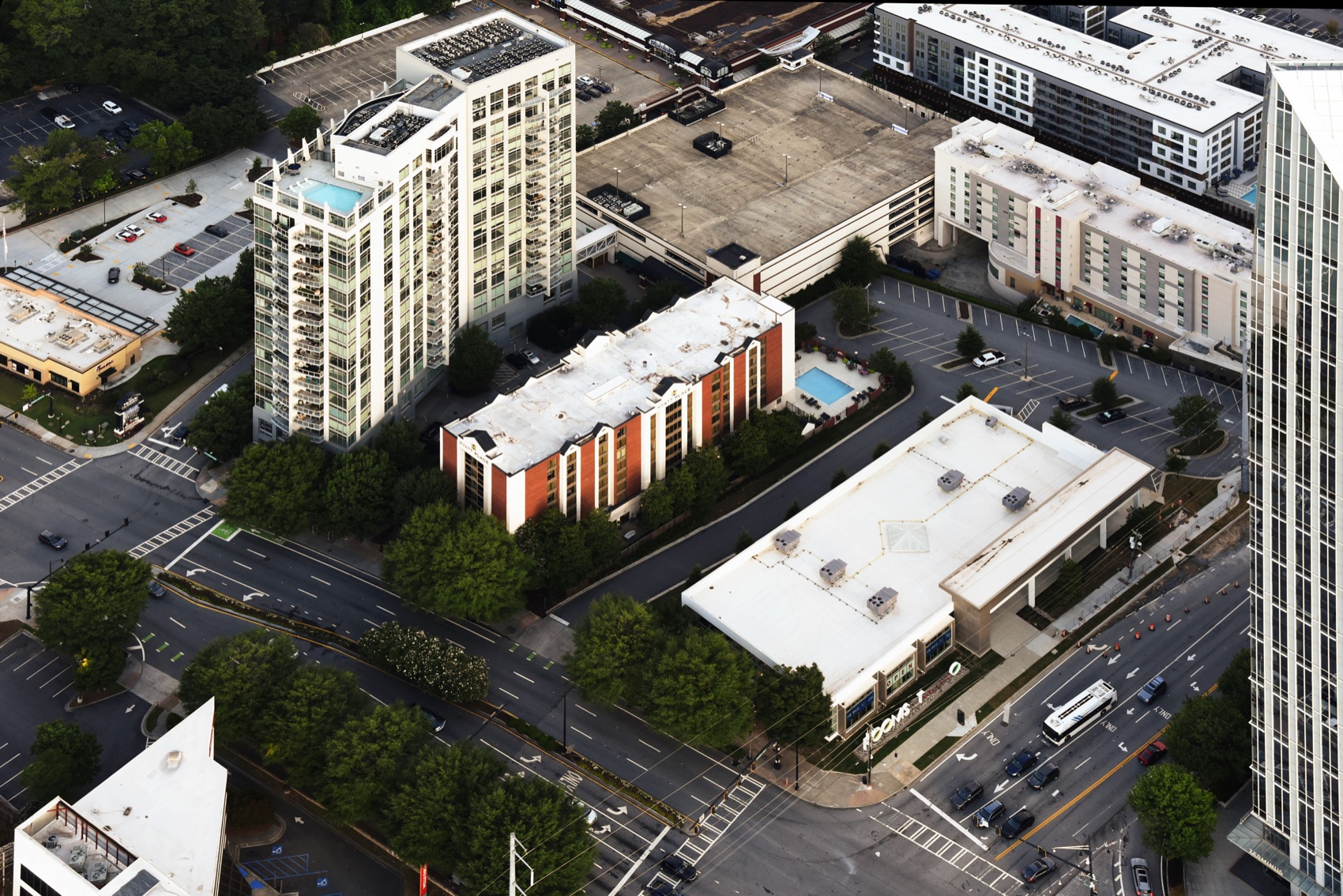 Aerial view of the Property